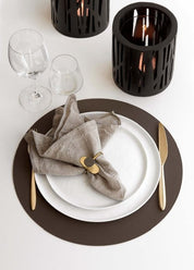 Zelected by Houze Bordstablett Leone 4 - pack, Brun - Azalea Home