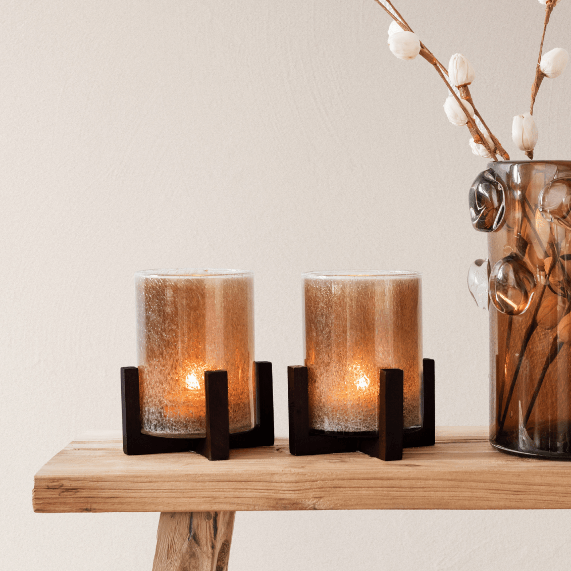 Zelected by Houze Brighton Ljuslykta, Brun - Azalea Home