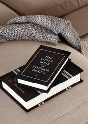 Zelected by Houze Coffee table Books 2 - Pack, Black linen - Azalea Home