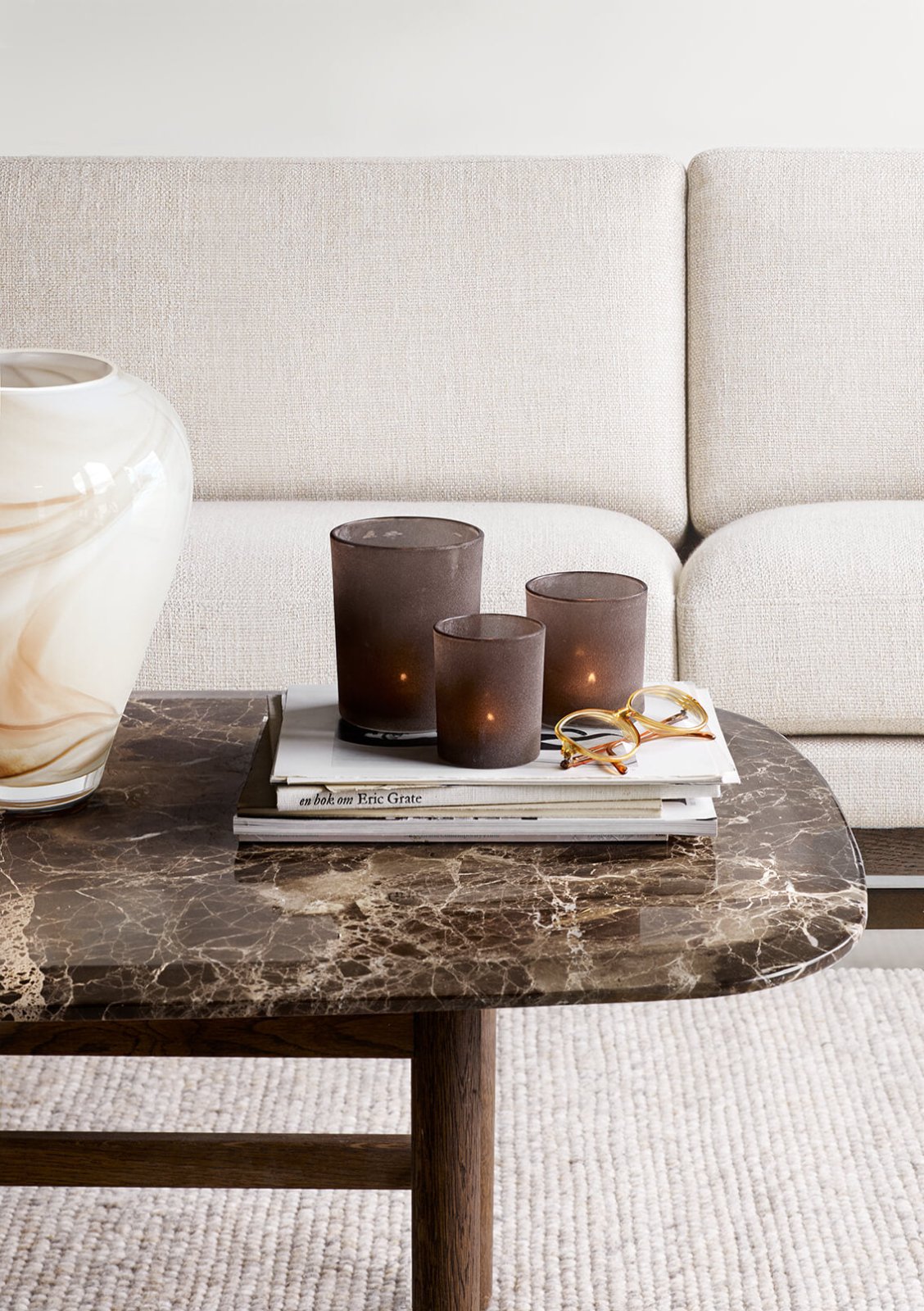 Zelected by Houze Frost Ljuslyktor 3 - Pack, Brun - Azalea Home