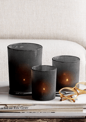 Zelected by Houze Frost Ljuslyktor 3 - Pack, Svart - Azalea Home