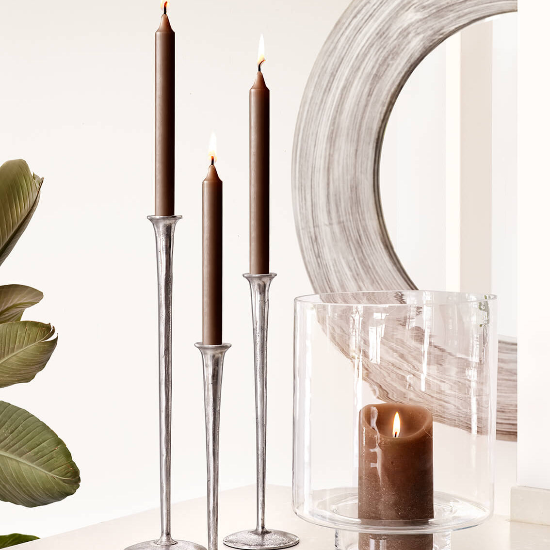Zelected by Houze Gallery Ljusstakar 3 - Pack, Silver - Azalea Home
