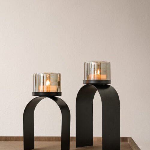 Zelected by Houze Haverhill Ljuslykta 2 - Pack, Svart - Azalea Home