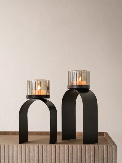 Zelected by Houze Haverhill Ljuslykta 2 - Pack, Svart - Azalea Home