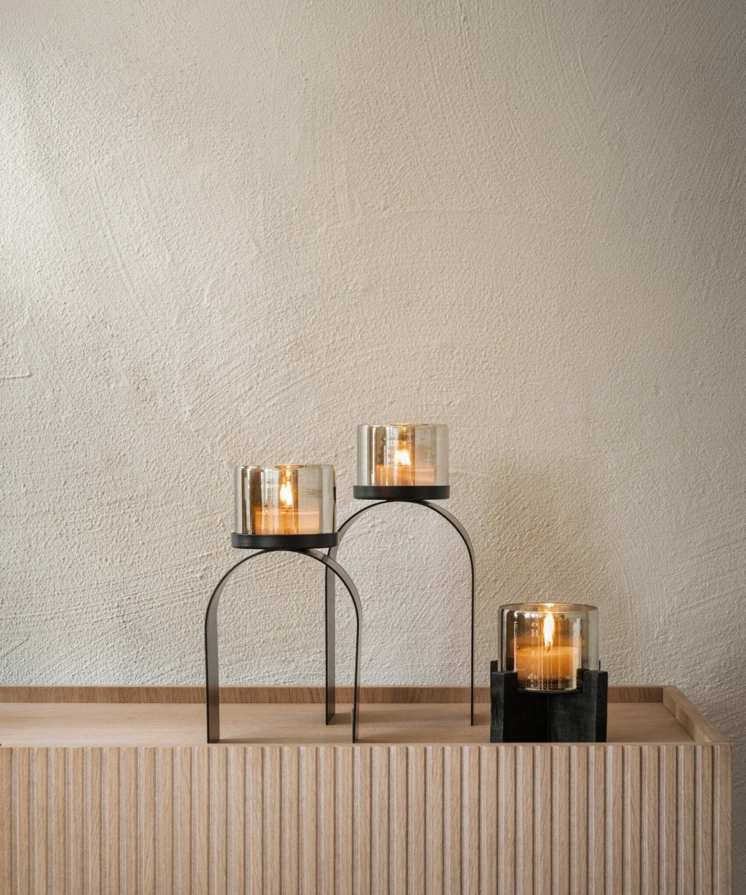 Zelected by Houze Haverhill Ljuslykta 2 - Pack, Svart - Azalea Home