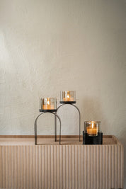 Zelected by Houze Haverhill Ljuslykta 2 - Pack, Svart - Azalea Home