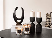 Zelected by Houze Hourglass Ljusstake, Svart - Azalea Home