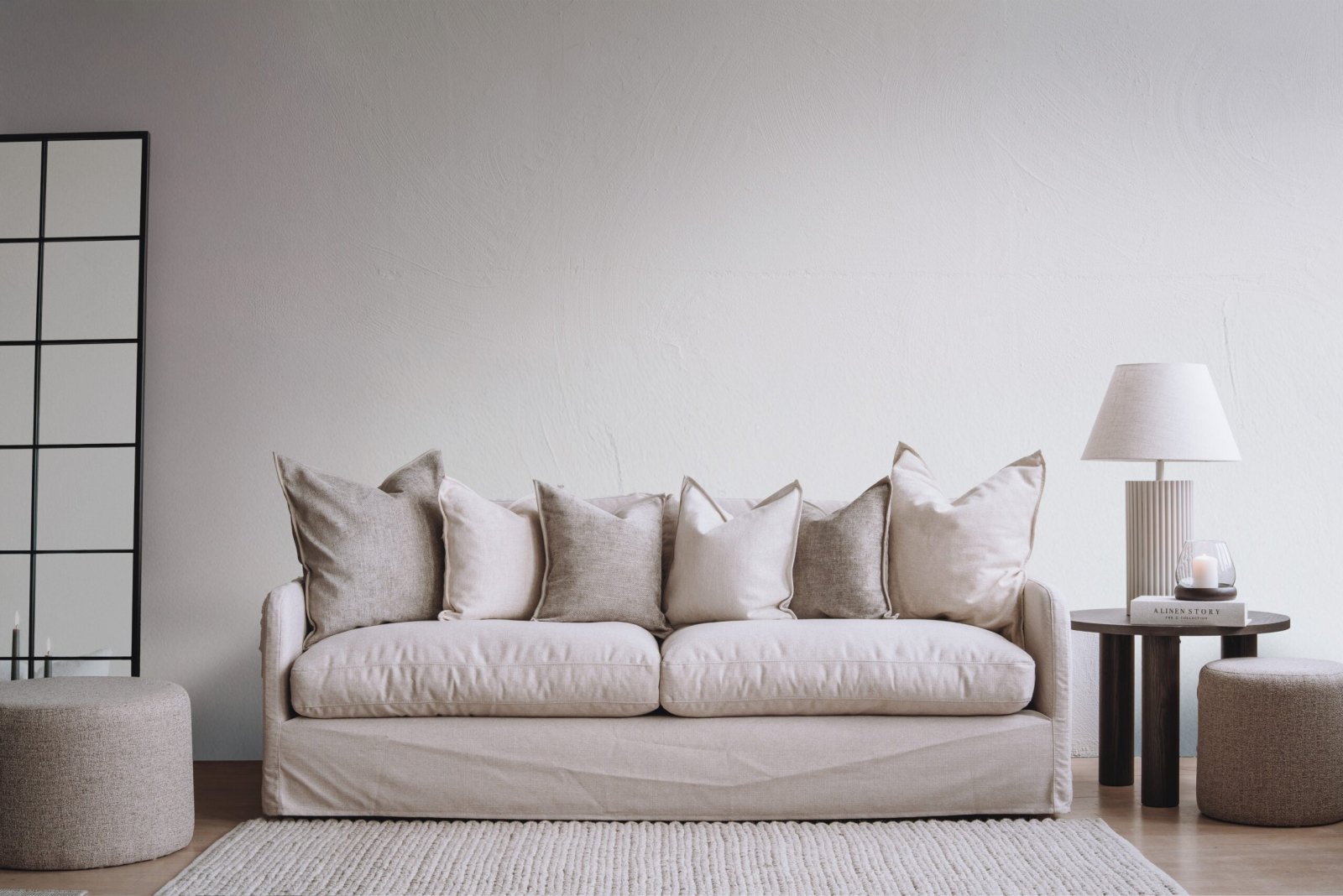 Zelected by Houze Kuddfodral Imani 50x50, Off White - Azalea Home